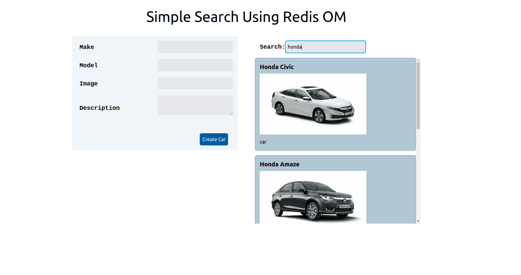 Redis Simple Search